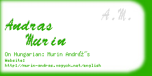 andras murin business card